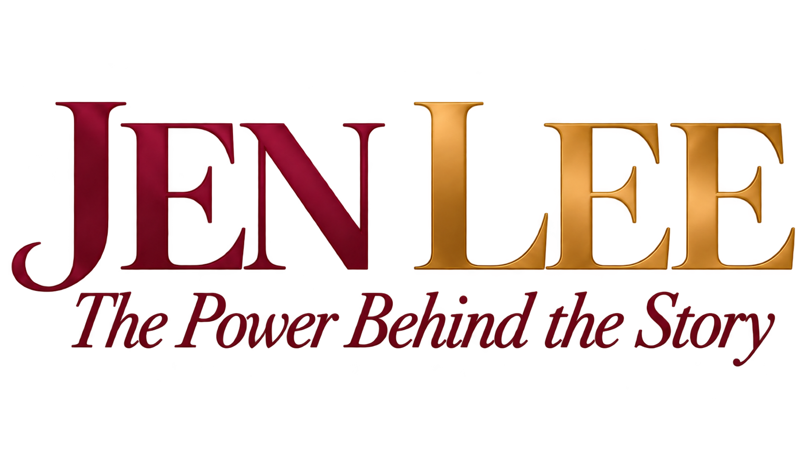 JEN LEE Metallic Brand Logo The Healing in Sharing